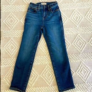 Madewell curvy stovepipe jeans